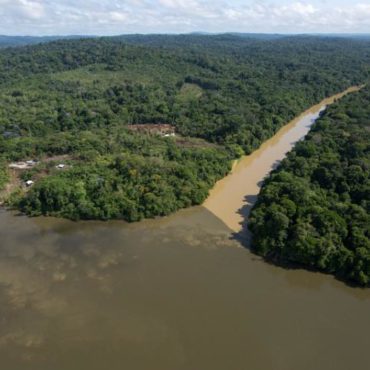 Orpaillage illégal dans le Parc national de Guyane, photographie du Parc national de Guyane